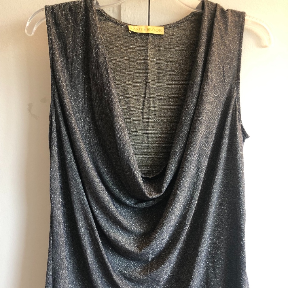 Ramy Brook Sparkly Sleeveless Blouse